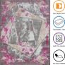 Living Room RUG - Short Pile, Bordered, Soft, Area Carpet for Bedroom & Home Decoration, Square Pattern Rugs, Contemporary, Small to Extra Large (Grey_Pink, 80 x 150 cm) Image 2
