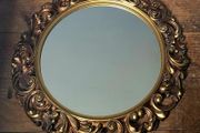 Vintage ornate gold mirror