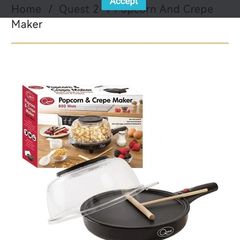 crepe and popcorn maker
