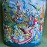 Vintage Walt Disney World Magic Kingdom 3-D Embossed Raised Metal Candy Tin--empty Image 3