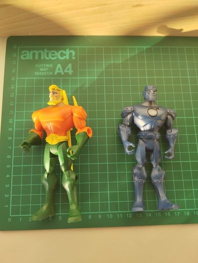 DC Justice League Figures Aquaman and Steel