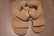 beige wedge sandals