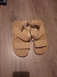 beige wedge sandals