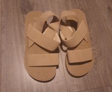 beige wedge sandals