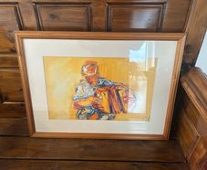 Print "The Yellow Accordion" by Irish artist John Brian Vallely