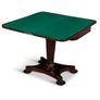 Vintage early 19th Century Mahogany Folding Top Poker Table Image 3