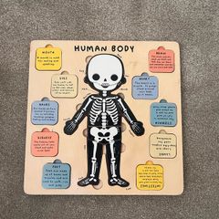 Human body wooden puzzle