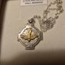 Vintage Old Sterling silver Holy Spirit Religious Medal. Image 5