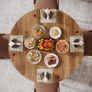 Round Dining Table 4-6 People with Solid Metal Legs Image 5