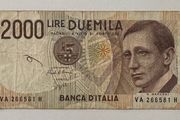 Italy 2000 Lira 1990 Banknote