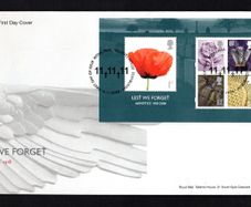 2008 Great Britain The 90th Anniversary of the End of WWI Commemorative Stamps Miniature Sheet First Day Cover (FDC)