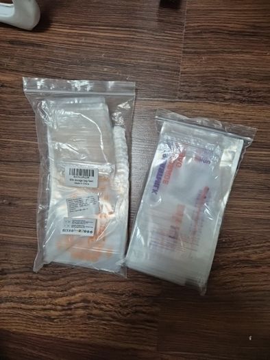 Free bags for storing breast milk