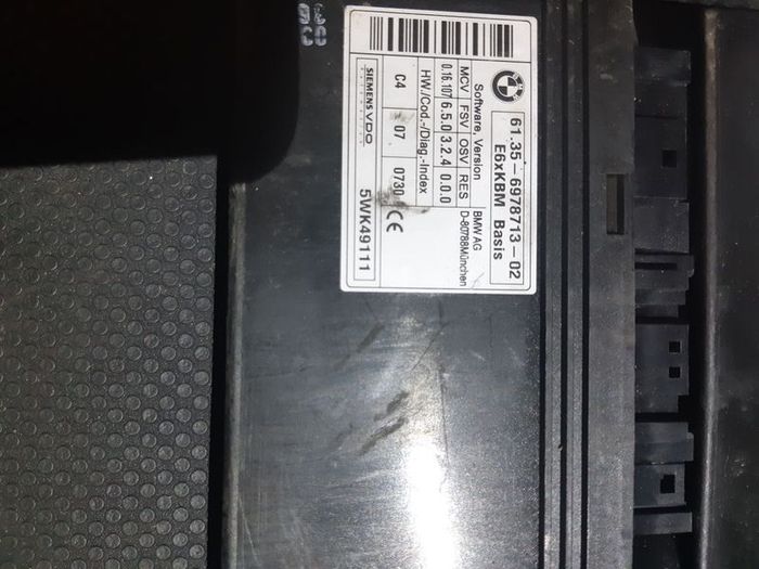Genuine Bmw 5 Series E60 E61 Gateway Body Control Module Unit Genuine 6978713