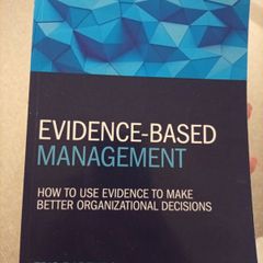 Evidence based management, College book