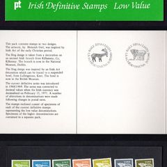 1980-1 Ireland Gerl definitive Stamp Low Value Presentation Pack