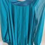 Stunning Prima cobalt deep turquoise blouse size UK14 EU42 Postage included Image 4