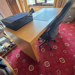 Desk and office chair