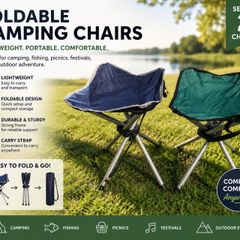 2 Foldable Camping chairs