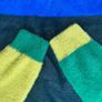 Uterque furry retro Colour Block polo Jumper Size S Image 4