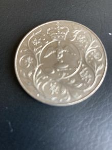 British Crown coin - Silver Jubilee of Queen Elizabeth II
