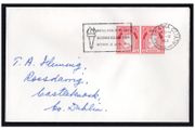 1963 Ireland 25th October Royal Dublin Society Science Exhibition October 22-25,1963 cancel tied paid of 1d definitive on cover