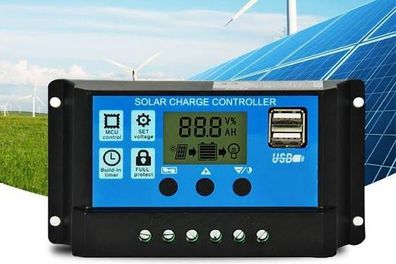 30 AMP Solar Charge Controller 12 Volt / 24 Volt With Duel USB Connections For Solar Panels - FREE ELECTRICITY