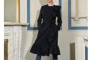 Peter O'Brien ruffle coat , new, size S
