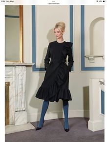 Peter O'Brien ruffle coat , new, size S