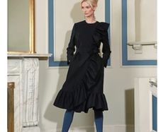 Peter O'Brien ruffle coat , new, size S