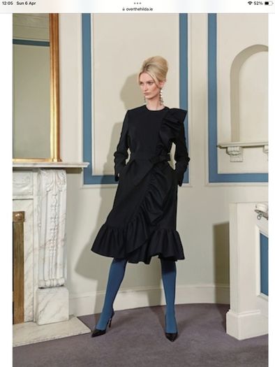 Peter O'Brien ruffle coat , new, size S