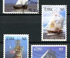 Ireland 1998 Scott # 1145b-1145d International Tall Ships Race (Self Adhesive) - Complete Set - Fine Used Condition