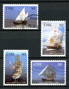 Ireland 1998 Scott # 1145b-1145d International Tall Ships Race (Self Adhesive) - Complete Set - Fine Used Condition