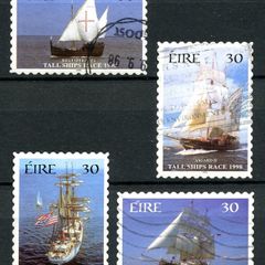 Ireland 1998 Scott # 1145b-1145d International Tall Ships Race (Self Adhesive) - Complete Set - Fine Used Condition