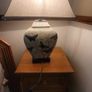 Vintage Ceramic Table Lamps with Cherry Blossom and Butterfly Pattern Image 7