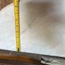 Vintage marble table top, moulded, half moon shape Image 9