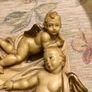 Vintage Wall hanging Ceramic of 2 cherubs /angels. Image 3