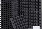 Acoustic Foam Panels 24 Pack with Double Sided Tape, 2