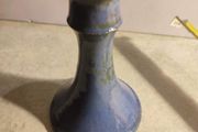 Louis Mulcahy Pottery Taper Candlestick Holder - blue green