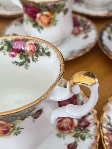 Royal Albert "Old Country Roses" Coffee Cups and Saucers