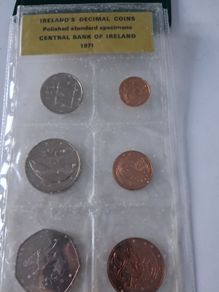 1971 Central Bank of Ireland - Decimal Coinage set - presentation pack