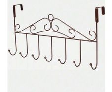 Large Metal Over-the-door Hooks - new - great for jackets, coats, towels, etc