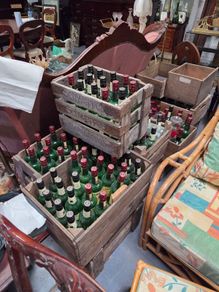 prop bottles and crates