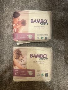 Bambo Nature Nappies size 1 & 2 - unopened