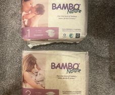 Bambo Nature Nappies size 1 & 2 - unopened