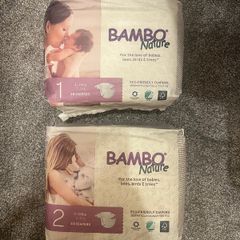 Bambo Nature Nappies size 1 & 2 - unopened