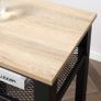 Industrial-Style Boxy Side Table 3 Layer 2 Shelves Storage Display w/ Metal Frame Stylish On-Trend Bedside End Table Nightstand, Accent Furniture Living Room Bedroom Lounge (FREE SHIPPING) Image 7