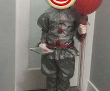 Handmade halloween costume IT clown