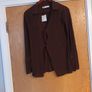 Zara Brown Cardigan.  S.S -10-12.  B.N.W.T. Image 2