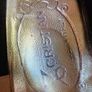 Cristina Firenze silver leather wedges 37.5 Image 4