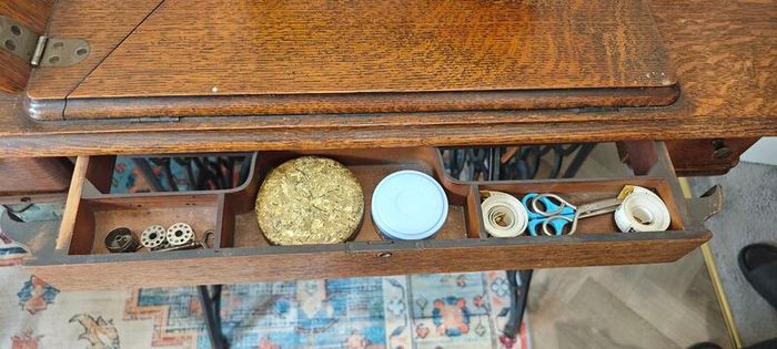 Vintage Singer Cast Iron Sewing Table